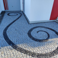 Einfahrt-Kunstpflasterung